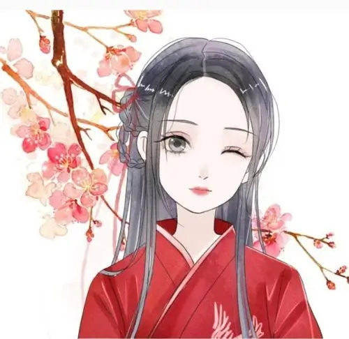 樱花树下的猫的头像